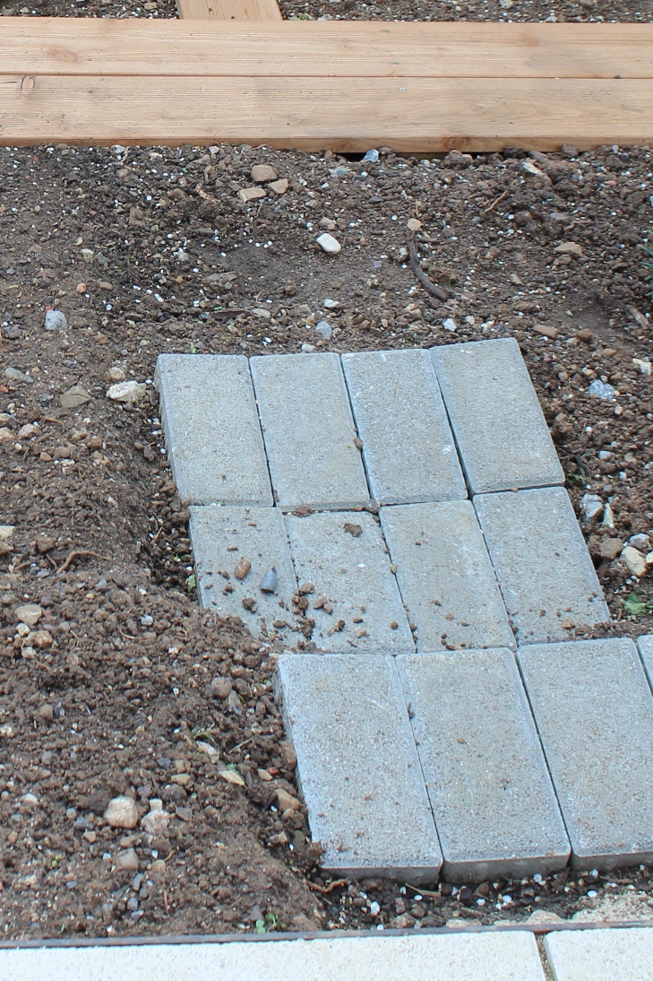 (c) Grashüpfer, Gemüsebeet - Stufen bauen